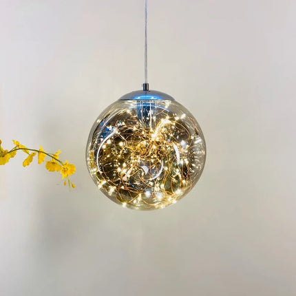 Lustre suspension en verre étoilé pour décoration moderne — LZ4X9P2