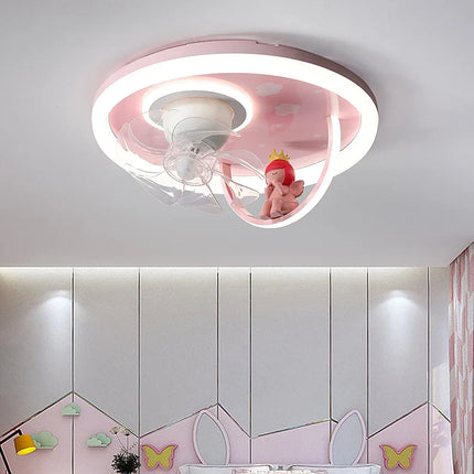Plafonnier avec ventilateur et éclairage LED pour chambre d’enfant — LZ4X9P