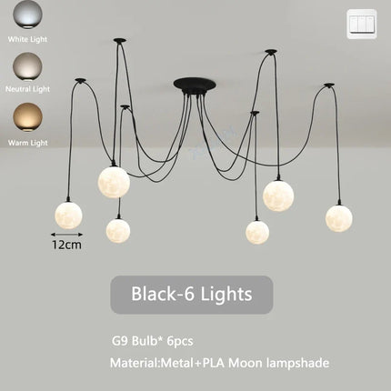 Lustre suspension multi-lumières style nordique pour commerces — LZ4T9XQ