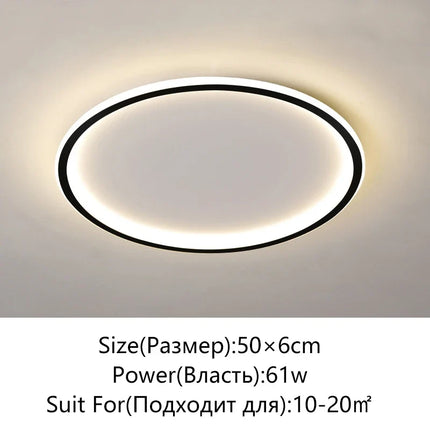 plafonnier led moderne simple variable ronde ou carrée