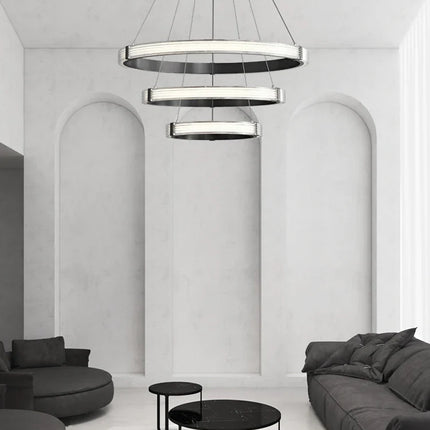 suspension circulaire de luxe postmoderne pour décoration intérieure élégante