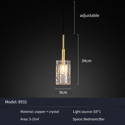 lustre en cristal doré design pour intérieur élégant et moderne