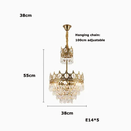 Lustre dimmable en cristal K9 pour éclairage élégant — LZ7XQ2