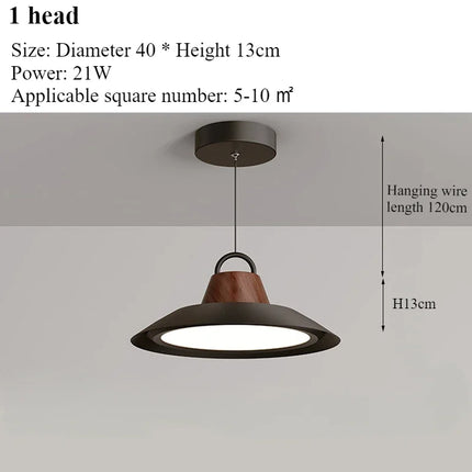 Lustre suspension nordique moderne avec éclairage LED intégré — LZ4X9T2