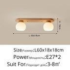 Bûche L60x18cm E27x2