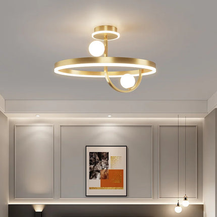 Plafonnier LED décoratif en fer style nordique moderne — LZ4X9P