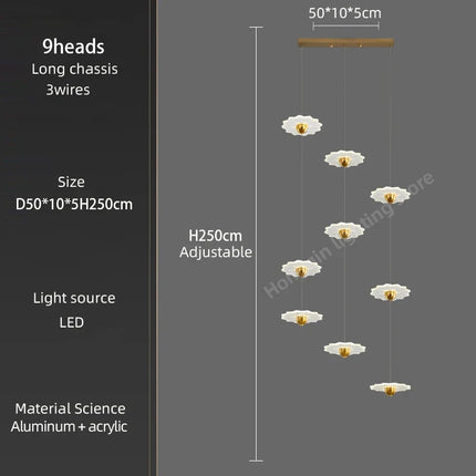 Lustre LED moderne pour intérieur élégant et contemporain — LZ4X9P