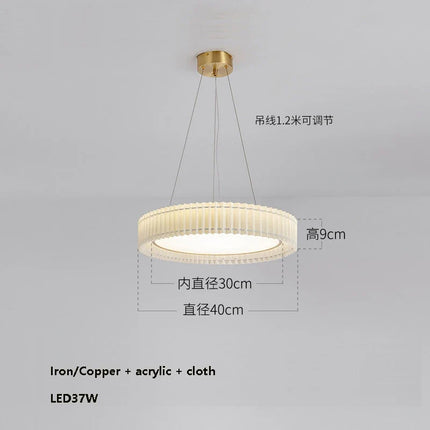 Lustre LED à intensité variable style nordique pour intérieur — LZ4X9M
