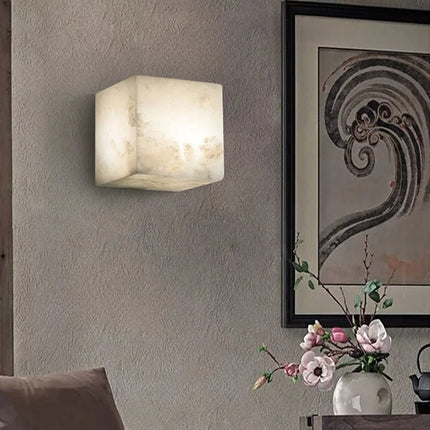 Applique murale cubique en marbre pour intérieur moderne — LZ4X9T2