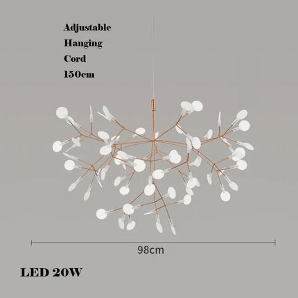 Lustre décoratif en acier inoxydable et acrylique pour intérieur — LZ4X9P
