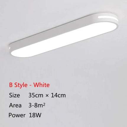 Plafonnier LED moderne pour balcons, couloirs, chambres et cuisine — LZ4X9P2