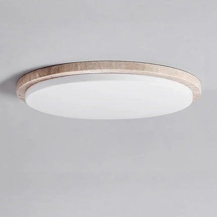 Plafonnier LED décoratif crème effet travertin pour salon et restaurant — LZ4X9T2