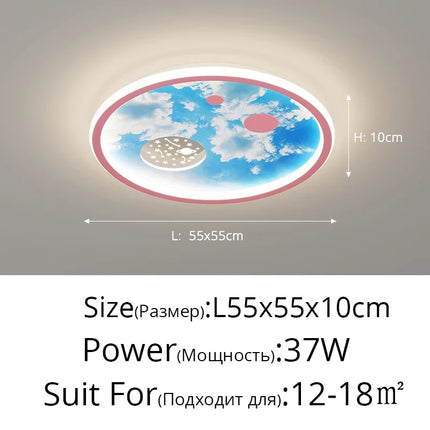 Lustre nordique lumineux style dessin animé pour enfants — LZ4X9J