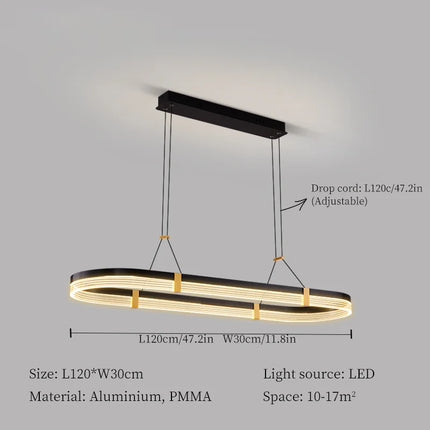 Suspension LED moderne pour décoration intérieure élégante — LZ4X9P2Q