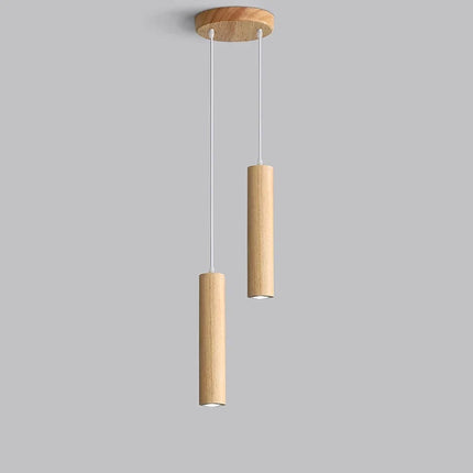 Suspension moderne en bois avec éclairage LED intégré — LZ4X9J2