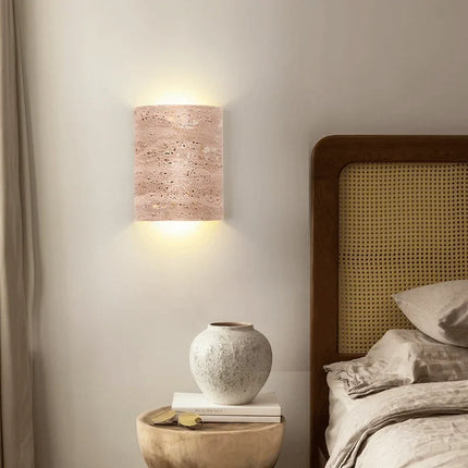 Applique murale vintage en pierre naturelle étanche pour intérieur et extérieur — LZ4X9T1