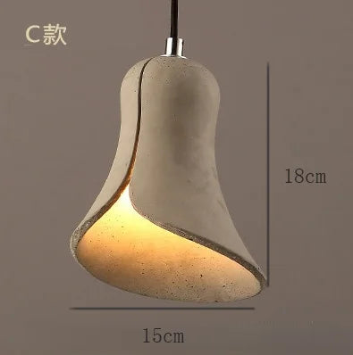 suspension industrielle rétro en ciment pour décoration intérieure
