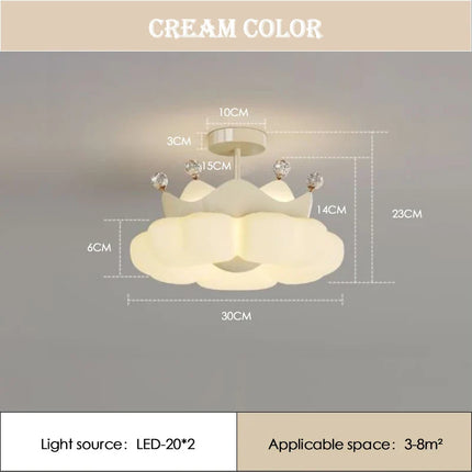 Plafonnier en forme de nuage pour chambre d’enfant au style romantique — LZ4X9P