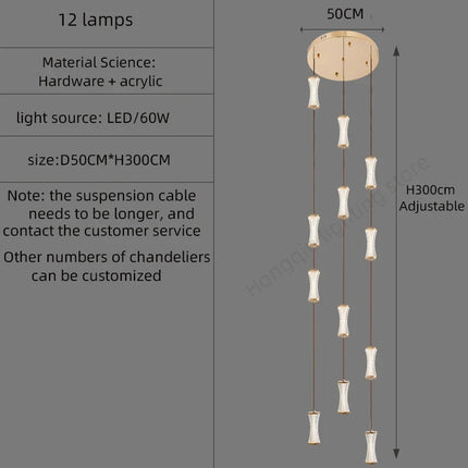 Suspension moderne pour loft et hall style nordique — LZ4X9P