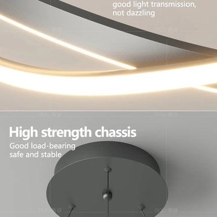 Lustre anneau moderne et minimaliste pour intérieur — LZ4Q7X9