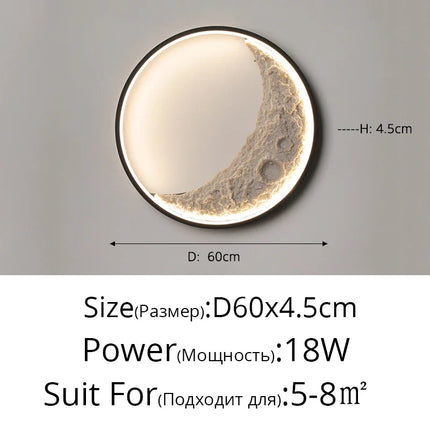 Applique murale décorative en forme de lune — LZ7XQ2
