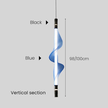 Suspension tube lumineux design nordique pour intérieur décoratif — LZ4XJ9