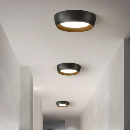 Plafonnier LED réglable en fer et bois style minimaliste italien — LZ4X9T2
