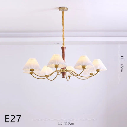 Lustre suspendu en bois pour décoration lumineuse — LZ4XJ9