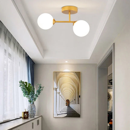 Plafonnier LED boule style nordique pour chambre et salon — LZ4X9P2