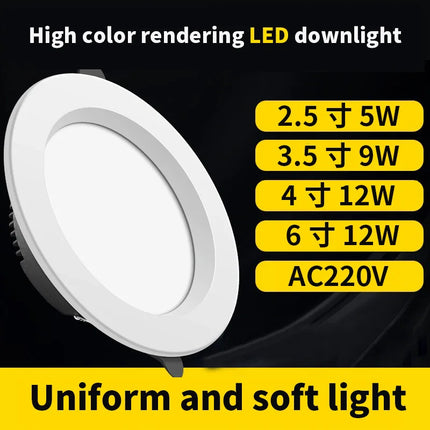 Plafonnier LED encastré ultra fin en aluminium pour intérieur — LZ4X9P
