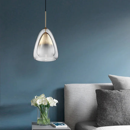 Suspension en verre au design nordique pour intérieur moderne — LZ4X9Q