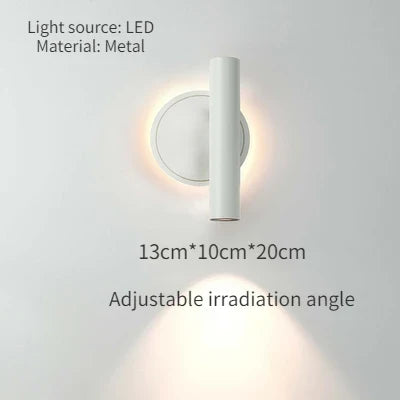 Applique murale minimaliste à double source lumineuse rotative — LZ4X9T2