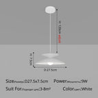 A Blanc D27x7cm 9W / Blanc froid