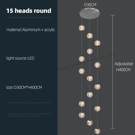 Suspension moderne haut de gamme pour éclairage intérieur — LZ4P9X