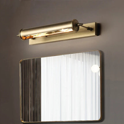 Applique murale vintage en bronze avec ampoule remplaçable style européen — LZ4G7XQ