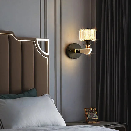 Applique murale nordique en cristal au design moderne décoratif — LZ4JX9Q
