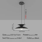 A Noir D37x7cm 9W / 3 couleurs sans télécommande
