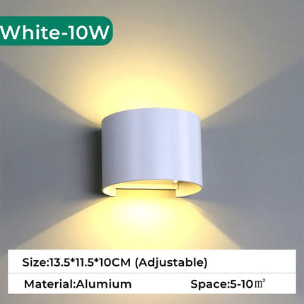 Applique murale LED RGB étanche avec capteur de mouvement compatible Tuya — LZ4P9XQ
