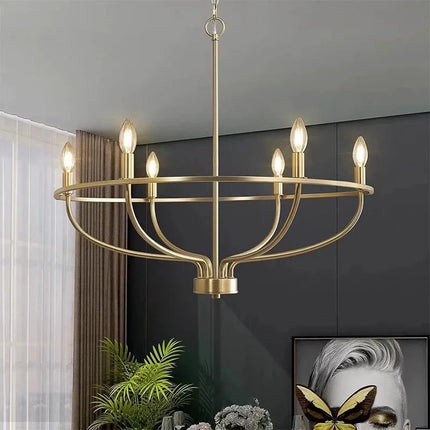Lustre suspension multi-têtes style industriel et loft en fer — LZ4X9M