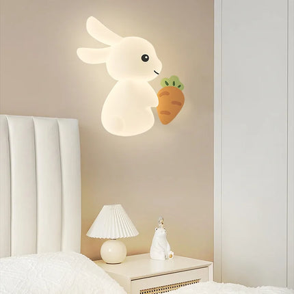 Applique murale lapin mignon pour chambre d’enfant ludique et créative — LZ4X9QJ