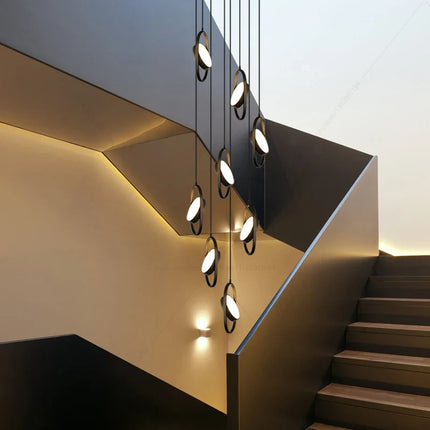 Suspension luminaire en anneau ovale design — LZ4P9XQ