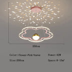 Fleur rose Dia50cm / Gradation tricolore