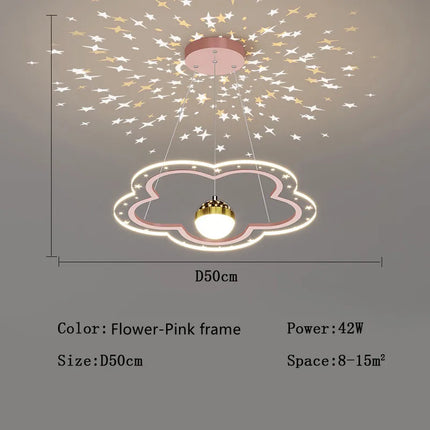 Lustre étoile lumineux créatif pour chambre d’enfants — LZ4XJ9
