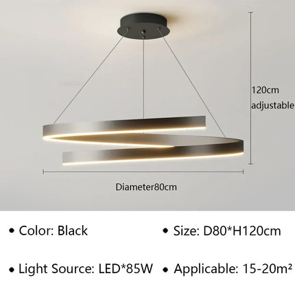 Lustre LED moderne pour décoration intérieure lumineuse — LZ4N7Q2