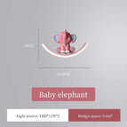 Bébé éléphant / 3 températures de couleur