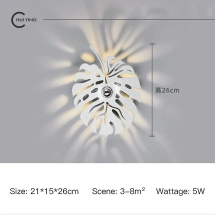 Applique murale LED nordique en fer pour intérieur élégant — LZ4X9P2