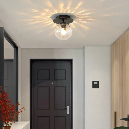 Plafonnier LED sphérique en verre au design moderne — LZ4T9Q2