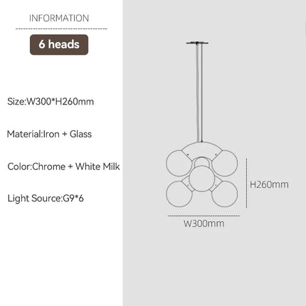 Lustre suspension créatif en forme de raisin style nordique vintage — LZ4X9B
