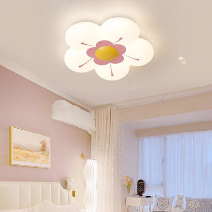 Plafonnier romantique fleurie pour chambre de petite fille chaleureuse — LZ4X9Q2N