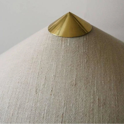 Lampadaire artisanal en rotin tissé style japonais — LZ4X9P2Q